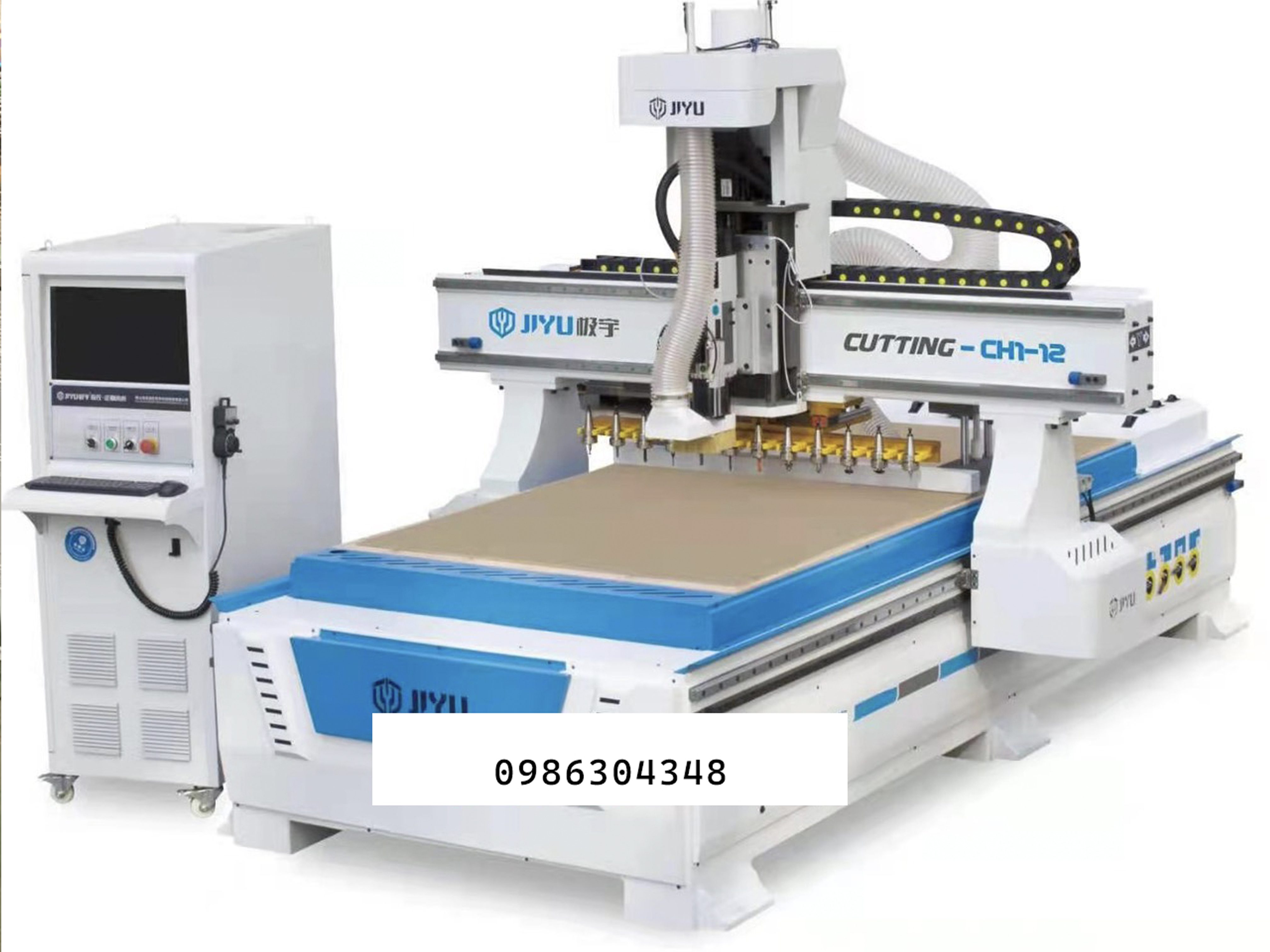 Máy CNC trung tâm tự động thay dao JIYU-CH12 (cấp và ra phôi tự động)